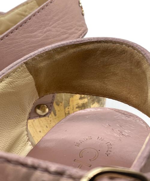 CHANEL（シャネル）CHANEL (シャネル) チェーンサンダル ピンク サイズ:SIZE 37 1/2の古着・服飾アイテム