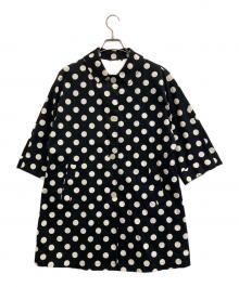 marimekko（マリメッコ）の古着「ショートスリーブステンカラーコート」｜ブラック