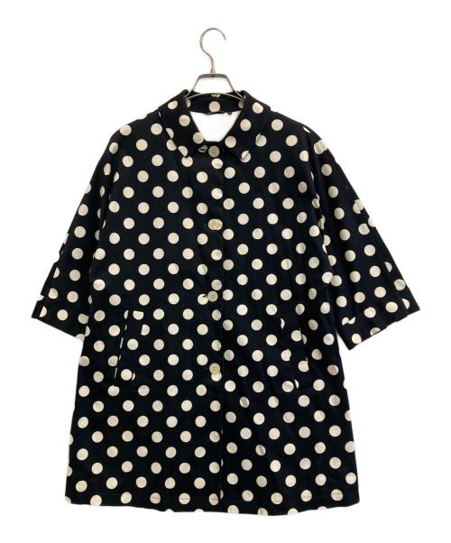 marimekko（マリメッコ）marimekko (マリメッコ) ショートスリーブステンカラーコート ブラック サイズ:36の古着・服飾アイテム
