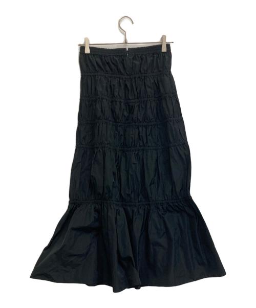 LOEFF（ロエフ）LOEFF (ロエフ) ギャザースカート ブラックの古着・服飾アイテム