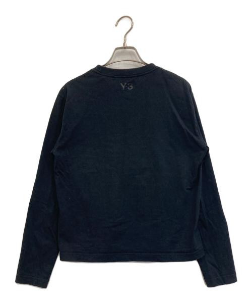 Y-3（ワイスリー）Y-3 (ワイスリー) W YOHJI LETTERS LS TEE ブラック サイズ:Lの古着・服飾アイテム