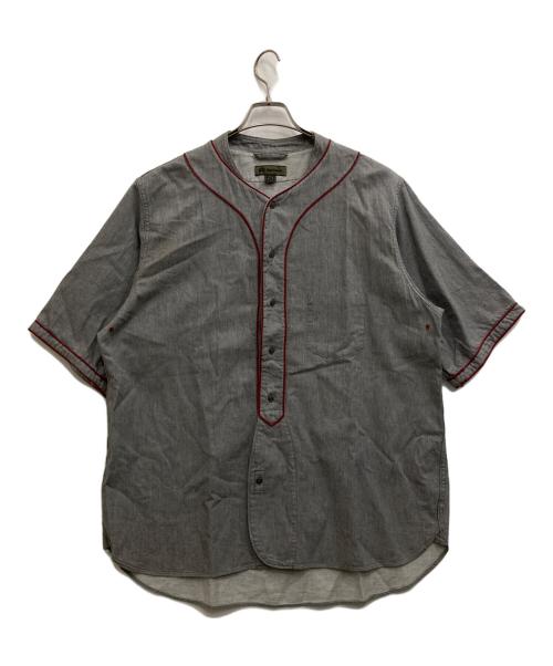NIGEL CABOURN（ナイジェルケーボン）NIGEL CABOURN (ナイジェルケーボン) ベースボールシャツS/S グレー サイズ:50の古着・服飾アイテム
