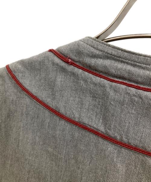 NIGEL CABOURN（ナイジェルケーボン）NIGEL CABOURN (ナイジェルケーボン) ベースボールシャツS/S グレー サイズ:50の古着・服飾アイテム