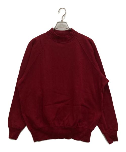 WORKERS（ワーカーズ）WORKERS (ワーカーズ) Cotton Raglan Sweater レッド サイズ:XLの古着・服飾アイテム
