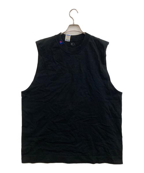 Champion（チャンピオン）Champion (チャンピオン) N.HOOLYWOOD (エヌ ハリウッド) ノースリーブカットソー ブラック サイズ:Lの古着・服飾アイテム