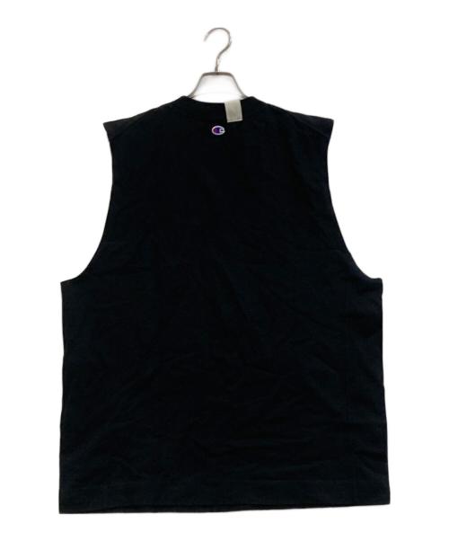 Champion（チャンピオン）Champion (チャンピオン) N.HOOLYWOOD (エヌ ハリウッド) ノースリーブカットソー ブラック サイズ:Lの古着・服飾アイテム