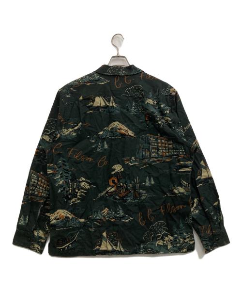 FILSON GARMENT（フィルソン ガーメント）FILSON GARMENT (フィルソン ガーメント) ELK HEIGHTS SHIRT グリーン サイズ:Lの古着・服飾アイテム