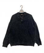 J.S HOMESTEADジャーナルスタンダード ホームステッド）の古着「STONE WASH CABLE H/N」｜ブラック
