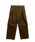 J.S HOMESTEAD（ジャーナルスタンダード ホームステッド）の古着「HEAVY WEAPON DEEP TUCK M52 TROUSERS」｜ブラウン