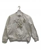 SATURセター）の古着「裏起毛スウェット」｜ライトグレー