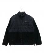X-LARGEエクストララージ）の古着「PANELED FLEECE JACKET」｜ネイビー
