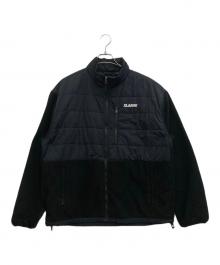 X-LARGE（エクストララージ）の古着「PANELED FLEECE JACKET」｜ネイビー