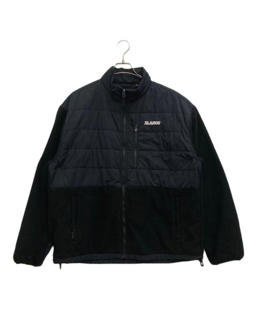 X-LARGE（エクストララージ）X-LARGE (エクストララージ) PANELED FLEECE JACKET ネイビー サイズ:XLの古着・服飾アイテム