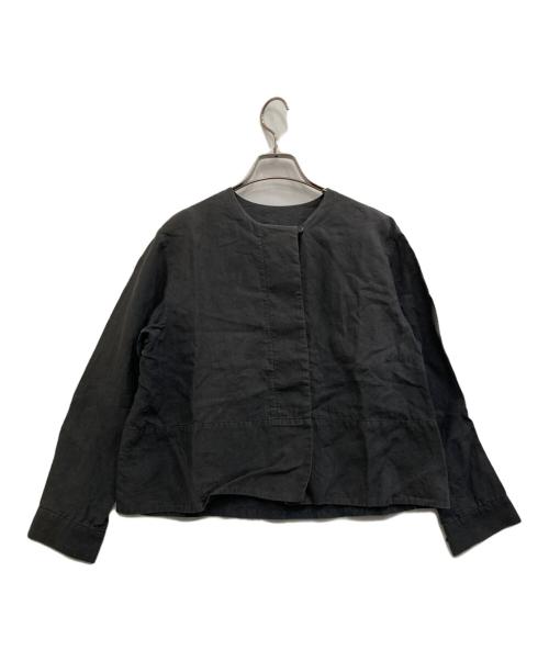 ARTS&SCIENCE（アーツアンドサイエンス）ARTS&SCIENCE (アーツアンドサイエンス) ノーカラーシャツ グレー サイズ:1の古着・服飾アイテム
