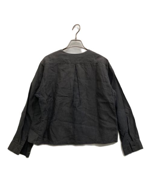 ARTS&SCIENCE（アーツアンドサイエンス）ARTS&SCIENCE (アーツアンドサイエンス) ノーカラーシャツ グレー サイズ:1の古着・服飾アイテム