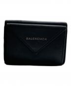 BALENCIAGAバレンシアガ）の古着「ペーパーミニウォレット」｜ブラック