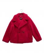 UGGアグ）の古着「Gertrude Short Teddy Coat」｜ショッキングピンク