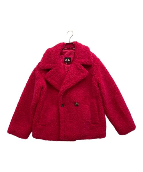UGG（アグ）UGG (アグ) Gertrude Short Teddy Coat ショッキングピンク サイズ:Sの古着・服飾アイテム