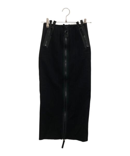 DIESEL（ディーゼル）DIESEL (ディーゼル) ジップデザインタイトスカート ブラック サイズ:25の古着・服飾アイテム