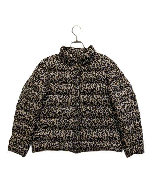 Max Mara WEEK END LINE（マックスマーラ ウイークエンドライン）MAX MARA WEEK END LINE (マックスマーラ ウイークエンドライン) レオパードダウンジャケット ブラウン サイズ:38の古着・服飾アイテム
