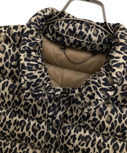 Max Mara WEEK END LINE（マックスマーラ ウイークエンドライン）MAX MARA WEEK END LINE (マックスマーラ ウイークエンドライン) レオパードダウンジャケット ブラウン サイズ:38の古着・服飾アイテム