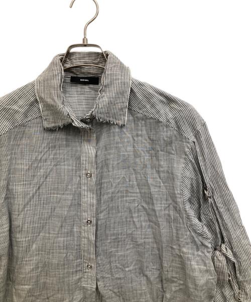 DIESEL（ディーゼル）DIESEL (ディーゼル) 長袖シャツ グレー サイズ:XSの古着・服飾アイテム