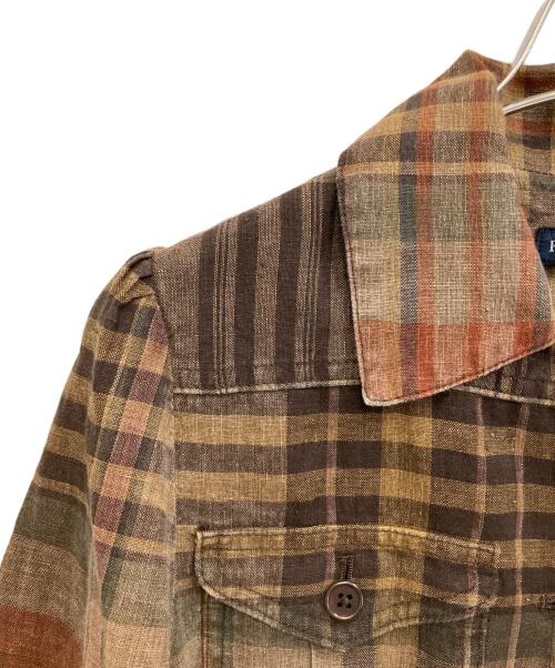 RALPH LAUREN（ラルフローレン）RALPH LAUREN (ラルフローレン) シャツジャケット ブラウン サイズ:7の古着・服飾アイテム