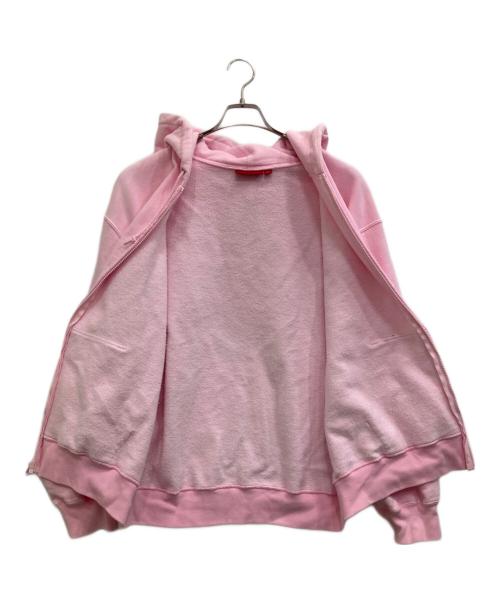 SUPREME（シュプリーム）Supreme (シュプリーム) Work Zip up Hooded Sweatshirt ピンク サイズ:Lの古着・服飾アイテム