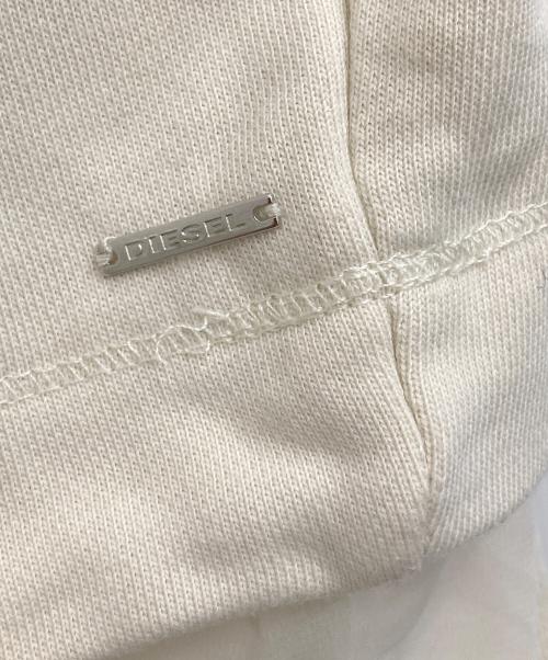 DIESEL（ディーゼル）DIESEL (ディーゼル) レイヤードスウェット ホワイト サイズ:Mの古着・服飾アイテム