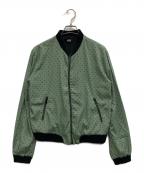DIESELディーゼル）の古着「ドット柄MA1ジャケット」｜グリーン