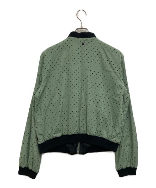 DIESEL（ディーゼル）DIESEL (ディーゼル) ドット柄MA1ジャケット グリーン サイズ:-の古着・服飾アイテム
