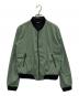 DIESEL（ディーゼル）の古着「ドット柄MA1ジャケット」｜グリーン