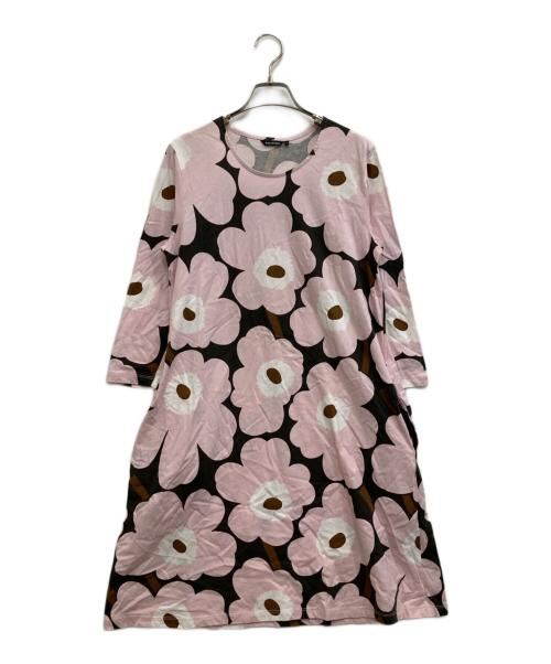 marimekko（マリメッコ）marimekko (マリメッコ) 花柄ワンピース ピンク サイズ:Mの古着・服飾アイテム