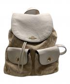 COACHコーチ）の古着「リュック」｜ベージュ
