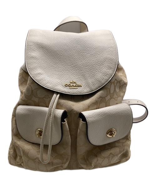 COACH（コーチ）COACH (コーチ) リュック ベージュの古着・服飾アイテム