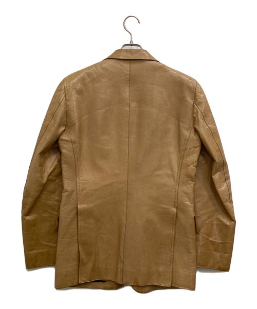 CoSTUME NATIONAL HOMME（コスチューム ナショナル オム）CoSTUME NATIONAL HOMME (コスチューム ナショナル オム) レザージャケット ブラウン サイズ:48の古着・服飾アイテム