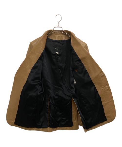 CoSTUME NATIONAL HOMME（コスチューム ナショナル オム）CoSTUME NATIONAL HOMME (コスチューム ナショナル オム) レザージャケット ブラウン サイズ:48の古着・服飾アイテム