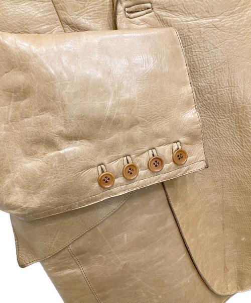 CoSTUME NATIONAL HOMME（コスチューム ナショナル オム）CoSTUME NATIONAL HOMME (コスチューム ナショナル オム) レザージャケット ブラウン サイズ:48の古着・服飾アイテム