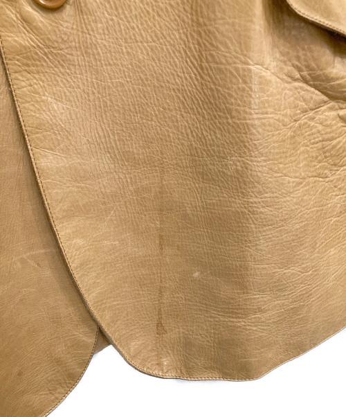 CoSTUME NATIONAL HOMME（コスチューム ナショナル オム）CoSTUME NATIONAL HOMME (コスチューム ナショナル オム) レザージャケット ブラウン サイズ:48の古着・服飾アイテム