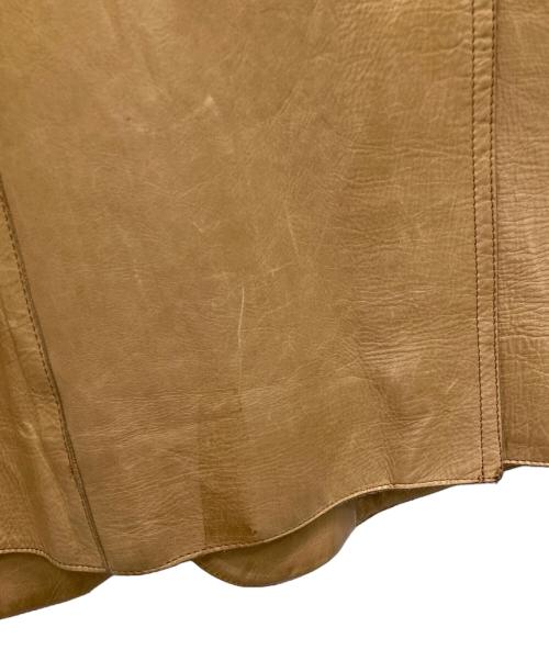 CoSTUME NATIONAL HOMME（コスチューム ナショナル オム）CoSTUME NATIONAL HOMME (コスチューム ナショナル オム) レザージャケット ブラウン サイズ:48の古着・服飾アイテム