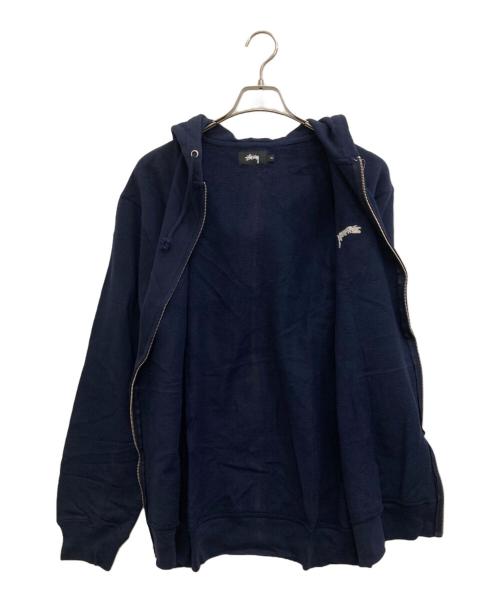 stussy（ステューシー）stussy (ステューシー) ジップパーカー ネイビー サイズ:XLの古着・服飾アイテム