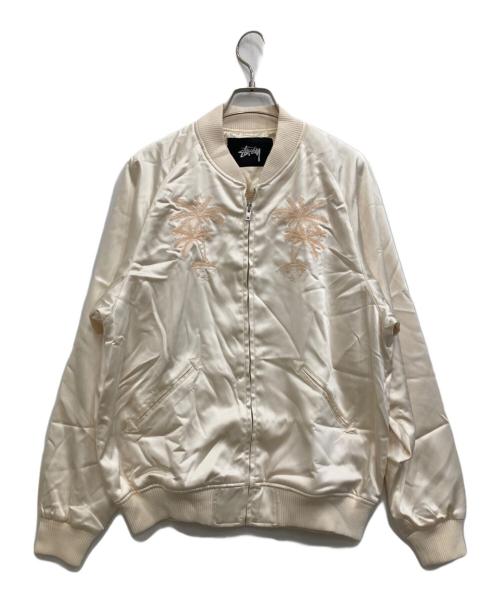 stussy（ステューシー）stussy (ステューシー) スタジャン アイボリー サイズ:Mの古着・服飾アイテム
