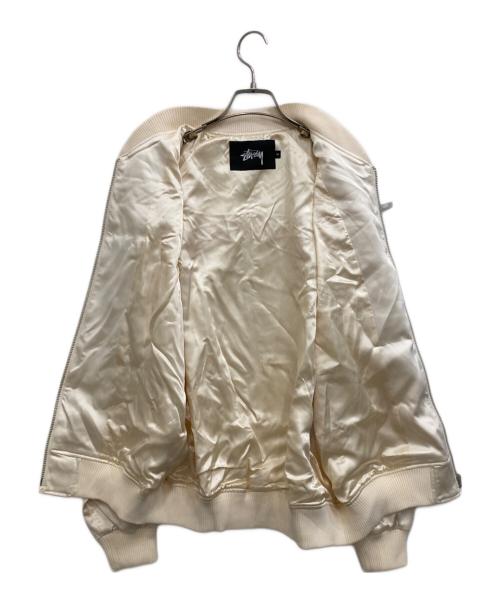 stussy（ステューシー）stussy (ステューシー) スタジャン アイボリー サイズ:Mの古着・服飾アイテム