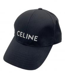 CELINE（セリーヌ）の古着「ロゴベースボールキャップ」｜ブラック