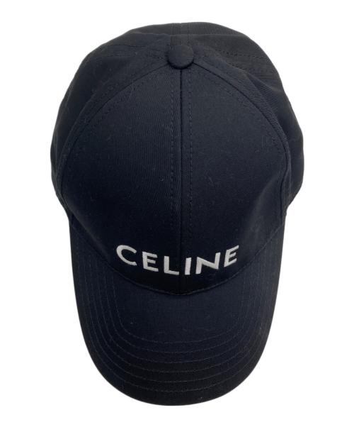 CELINE（セリーヌ）CELINE (セリーヌ) ロゴベースボールキャップ ブラック サイズ:Mの古着・服飾アイテム