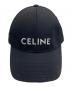 CELINE (セリーヌ) ロゴベースボールキャップ ブラック サイズ:M：31000円