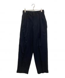 COMME des GARCONS HOMME（コムデギャルソン オム）の古着「ウールスラックス」｜ネイビー