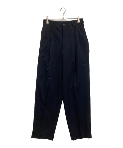 COMME des GARCONS HOMME（コムデギャルソン オム）COMME des GARCONS HOMME (コムデギャルソン オム) ウールスラックス ネイビー サイズ:Lの古着・服飾アイテム