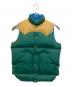 Rocky Mountain Featherbed（ロッキーマウンテンフェザーベッド）の古着「ダウンベスト」｜ベージュ×グリーン