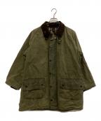 Barbourバブアー）の古着「GAMEFAIR オイルドコート」｜カーキ